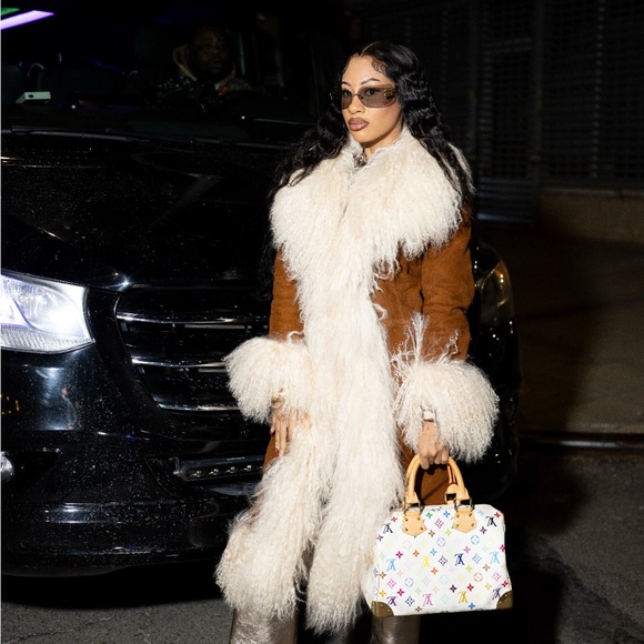 Luxurious Brown and Cream Trench Coat